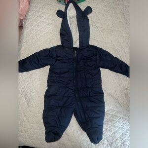 Navy Blue Snowsuit 0-3 Months
